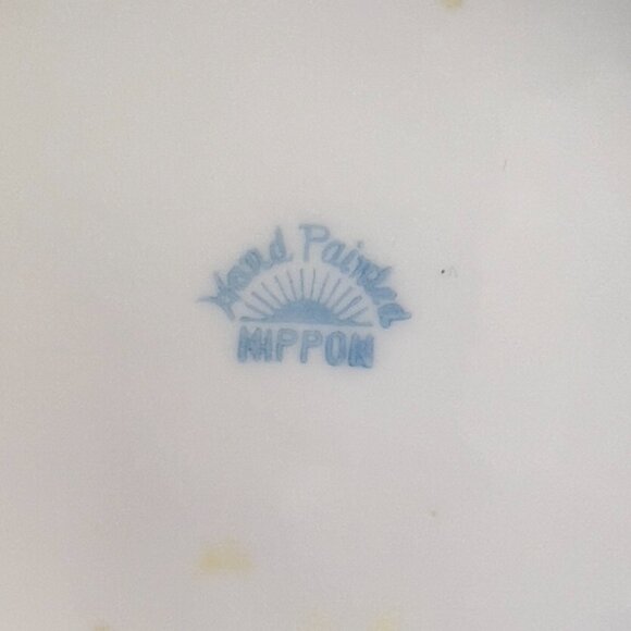 Antique Nippon Porcelain Hat Pin Holder Hand-Painted Floral & Gold Early 1900s - Picture 6 of 11